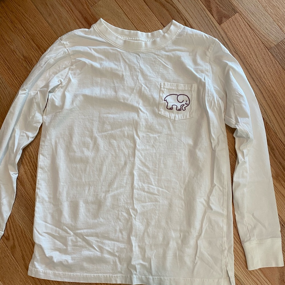 White long sleeve Ivory Ella shirt.